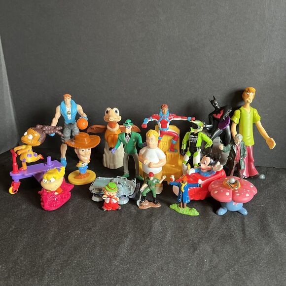 Vintage 1990’s McDonalds Burger King Figures Fast Food Toys Lot of 18 Some Misc. - Picture 1 of 16